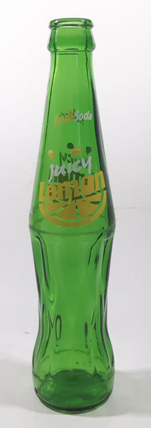 Fruit Soda Juicy Lemon 9 3/8" Tall 240mL Green Glass Soda Pop Bottle