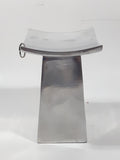 Curved Top Metal Pedestal Candle Holder 4 3/4" Tall