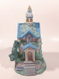 Palm Tree Church 6 1/2" Tall Ceramic Building