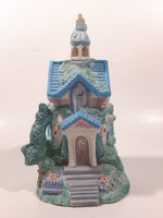 Palm Tree Church 6 1/2" Tall Ceramic Building