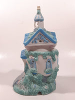 Palm Tree Church 6 1/2" Tall Ceramic Building