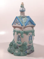 Palm Tree Church 6 1/2" Tall Ceramic Building