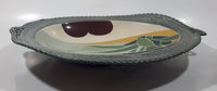 Vintage O.S.K. Line Japanese Hand Painted Lacquerware Bowl Dish