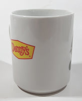 Denny's Bah-Humbug! Christmas Themed White 3 3/4" Tall Ceramic Coffee Mug Cup