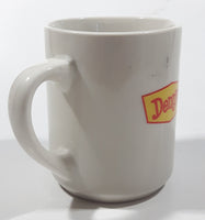 Denny's Bah-Humbug! Christmas Themed Light Grey 3 3/4" Tall Ceramic Coffee Mug Cup