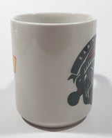 Denny's Bah-Humbug! Christmas Themed Light Grey 3 3/4" Tall Ceramic Coffee Mug Cup