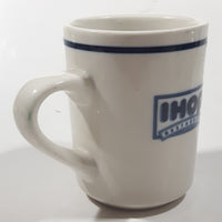 IHOP Restaurant Oneida B-12 Blue Stripe 3 3/4" Tall Ceramic Coffee Mug Cup