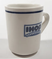 IHOP Restaurant Oneida B-12 Blue Stripe 3 3/4" Tall Ceramic Coffee Mug Cup