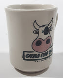 Cactus Club Cafe Vancouver, B.C. Cow Themed Ultima China 3 3/4" Tall Ceramic Coffee Mug Cup