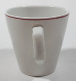 Rare Vintage Heath England Armorlite Russ Food Equip Ltd Boston Pizza 3" Tall Ceramic Coffee Mug Cup