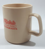 Rare Vintage Ricky's Pancake House Restaurants 3 3/4" Tall Plastic Coffee Mug Cup