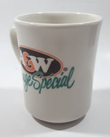 A & W Special Blend 3 3/4" Tall Ceramic Coffee Mug Cup