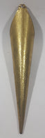 Vintage Hammered Brass 11" Long Cone Shaped Fireplace Match Holder