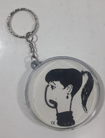 BX Girl with Chain Nose in Clear Plastic Case 2 1/4" Key Chain