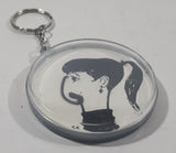 BX Girl with Chain Nose in Clear Plastic Case 2 1/4" Key Chain