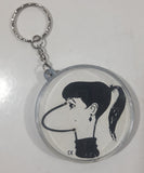 BX Girl with Chain Nose in Clear Plastic Case 2 1/4" Key Chain