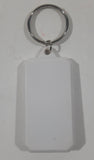 SoundFX White Plastic 1 1/8" x 2 3/8" Key Chain with Compass