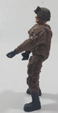 Chap Mei S1 Sentinel 1 Army Military Soldier 4" Tall Toy Action Figure - Brown Camo