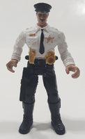 Chap Mei Police Force Series Police Officer White Shirt 3 3/4" Tall Toy Action Figure No Accessories