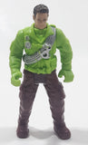 Chap Mei Dino Valley Bright Green Top Brown Pants 4" Tall Toy Action Figure