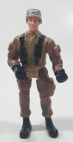 Soldier in Brown 3 3/4" Tall Rubber Toy Action Figure