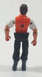 Bass Pro Shops Fisherman in Orange Vest 3 7/8" Tall Toy Action Figure