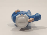 1999 Recot Subway JGI Cracker Jack Blue Sailor Whistle 3" Tall Plastic Toy Figure