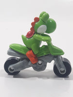 2014 McDonalds Nintendo Mario Kart Yoshi on Dirt Bike 2 3/4" Tall Toy Figure