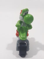 2014 McDonalds Nintendo Mario Kart Yoshi on Dirt Bike 2 3/4" Tall Toy Figure