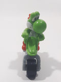 2014 McDonalds Nintendo Mario Kart Yoshi on Dirt Bike 2 3/4" Tall Toy Figure