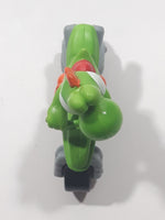 2014 McDonalds Nintendo Mario Kart Yoshi on Dirt Bike 2 3/4" Tall Toy Figure