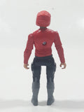 Red Black Grey Gear Rider with Removable Helmet 4" Tall Toy Figure