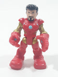 2014 Hasbro Marvel Super Hero Adventure Iron Man Tony Stark 2 1/2" Tall Toy Action Figure C-023E
