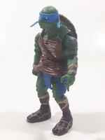 2014 Playmates Paramount Pictures TMNT Teenage Mutant Ninja Turtles Leonardo 4 3/4" Tall Toy Action Figure