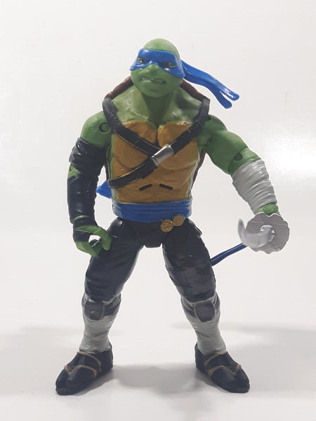 2015 Playmates Paramount Pictures TMNT Teenage Mutant Ninja Turtles Leonardo 5" Tall Toy Action Figure Talking with Sound