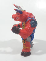 1991 Playmates Mirage Studios TMNT Teenage Mutant Ninja Turtles GroundChuck 4 1/4" Tall Toy Action Figure