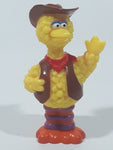 JHP Sesame Street Big Bird in Cowboy Attire 3 1/4" Tall PVC Toy Figure