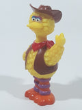 JHP Sesame Street Big Bird in Cowboy Attire 3 1/4" Tall PVC Toy Figure