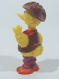 JHP Sesame Street Big Bird in Cowboy Attire 3 1/4" Tall PVC Toy Figure