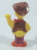 JHP Sesame Street Big Bird in Cowboy Attire 3 1/4" Tall PVC Toy Figure