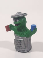 Tara Toy Muppets Sesame Street Oscar The Grouch Pickle Juice 10 Cents 2 1/2" Tall PVC Toy Figure