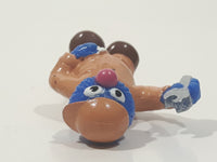 JHP Sesame Street Grover as Mechanic with Wrench 2 5/8" Tall PVC Toy Figure