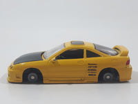 X-Concepts Modifiers Acura Integra Yellow Die Cast Toy Car Vehicle No Accessories Missing 3 Tires