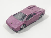 Maisto Lamborghini Diablo Metallic Purple Pink 1/64 Scale Die Cast Toy Dream Super Car Vehicle