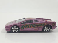 2002 Maisto Ultimate Marvel Lamborghini Diablo Green Goblin Metallic Purple Pink 1/64 Scale Die Cast Toy Dream Super Car Vehicle