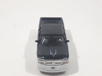 Maisto G Ridez 2004 Chevrolet Silverado SS Low Rider White and Dark Blue Die Cast Toy Car Vehicle with Rubber Tires