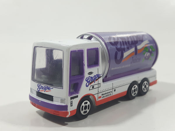 RealToy Cabover Tanker Truck Always Grape Juice White with Purple Can Die Cast Toy Car Vehicle