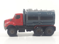 2012 Hasbro Tonka FunRise Tanker Truck Red and Grey Die Cast Toy Car Vehicle