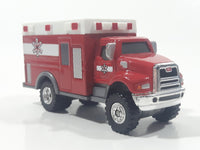 2012 Hasbro Tonka FunRise Ambulance Red and White Die Cast Toy Car Vehicle