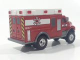 2012 Hasbro Tonka FunRise Ambulance Red and White Die Cast Toy Car Vehicle